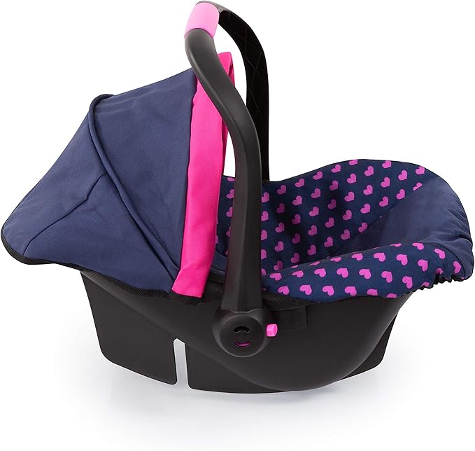Bayer Design Baby Doll Deluxe Car Seat with Canopy- Blue