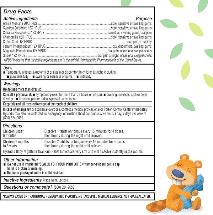Hyland's Baby Day & Night Bundle, Soothing Tablets with Chamomilla 250 Count