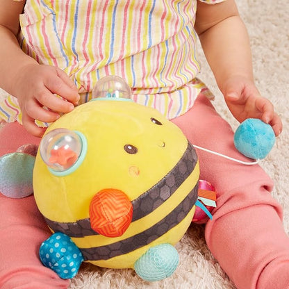 B. Sensory Plush Bumble Bee Baby ,Sensory Baby Toy – Bumpy Plush Bee with Fun Features 0 Months