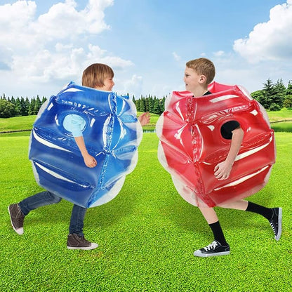SUNSHINEMALL 2PC Sumo Balls, Inflatable Body Sumo Balls Bopper Toys 26" - (2PC Blue+Pink 26inch)