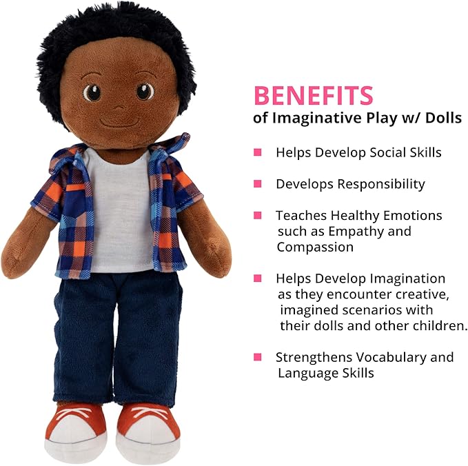 Playtime by Eimmie 14" Soft Baby Doll - Plush Rag Dolls for 2 Year Old Girls and Boys, Toddler & Infants