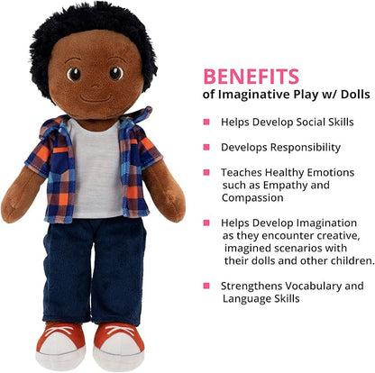 Playtime by Eimmie 14" Soft Baby Doll - Plush Rag Dolls for 2 Year Old Girls and Boys, Toddler & Infants