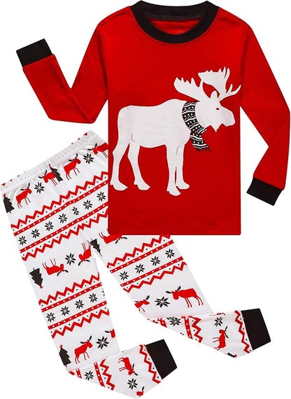 Family Feeling Little Big Boy Pajamas Sets 100% Cotton Pjs