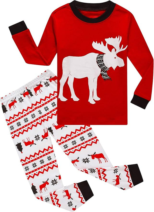 Family Feeling Little Big Boy Pajamas Sets 100% Cotton Pjs