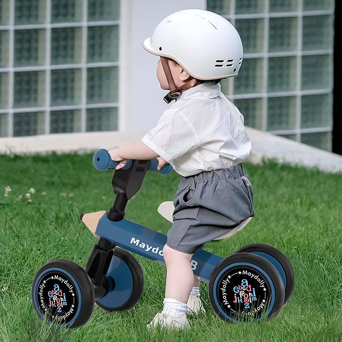 Maydolly Baby Balance Bike Bicycle Toys for 1 Year Old 10-24 Months 4 Wheels