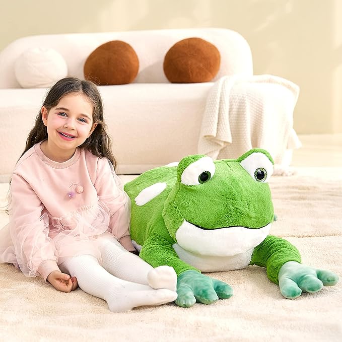 IKASA Giant Frog Stuffed Animal Plush Toy, 30" Large Frog