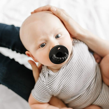 Ryan & Rose Cutie PAT Pacifier Teether (Bulb, Black)