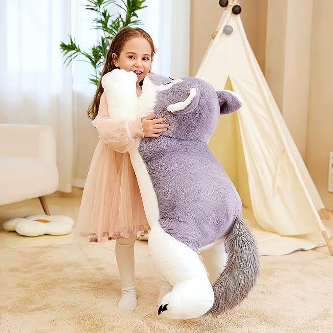 IKASA Giant Wolf Stuffed Animal Plush Toy, 30" Large Jumbo
