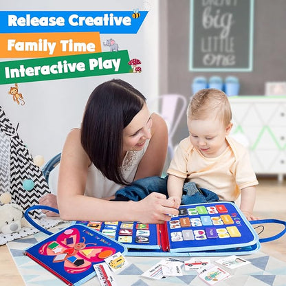 HONGDDY Busy Board Montessori Toys for Toddler, Sensory Board Toy