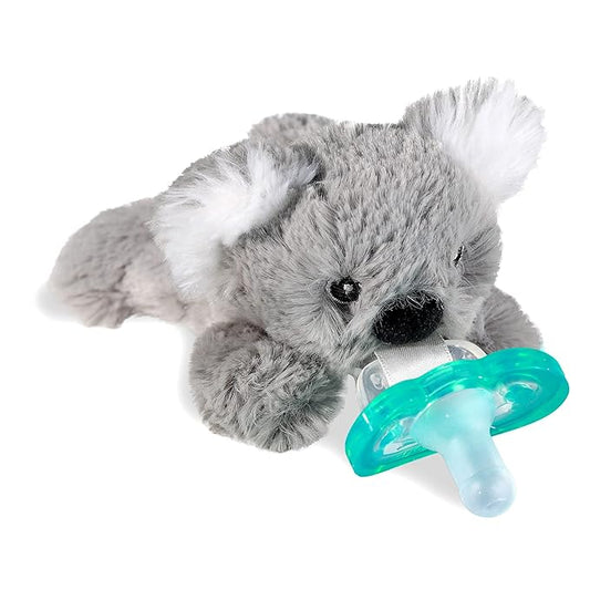 RaZbaby JollyPop Pacifier, Holder w/ Detachable Baby Pacifier 0M+, 100%
