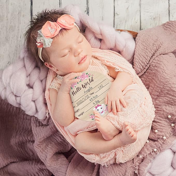 R HORSE Baby Birth Announcement Sign with Maker Pen Hello