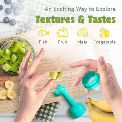 Giraffe Baby Fruit Pacifer Feeder 2 Pack Perfect for Introducing 6-12 Months