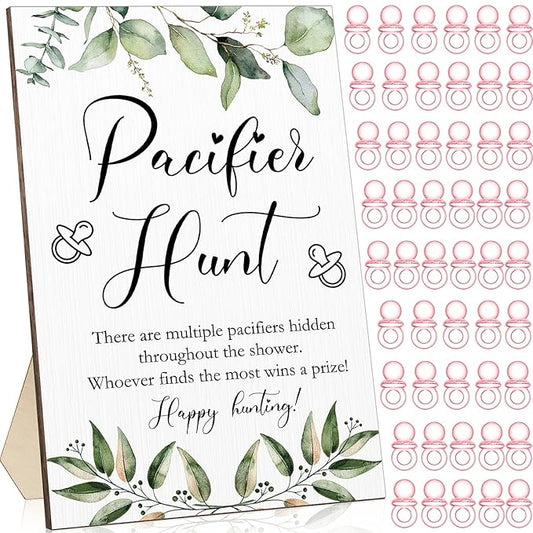 51 Pcs Cool Baby Shower Games Include Baby Pacifier Hunt 50 Acrylic