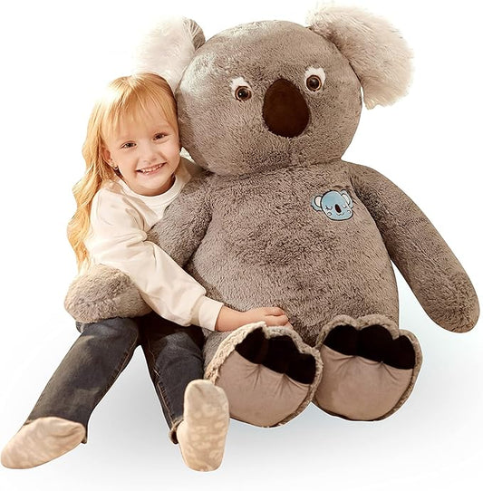 IKASA Large Koala Stuffed Animal Giant Soft Plush Toy,Cute Huge Jumbo Kawaii Fluffy Plushy Big Size Fat Plushie 30 inches)
