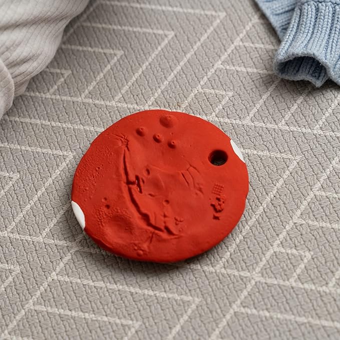 Mars Biscuit Natural Rubber Baby Toy for Teething, Bath time