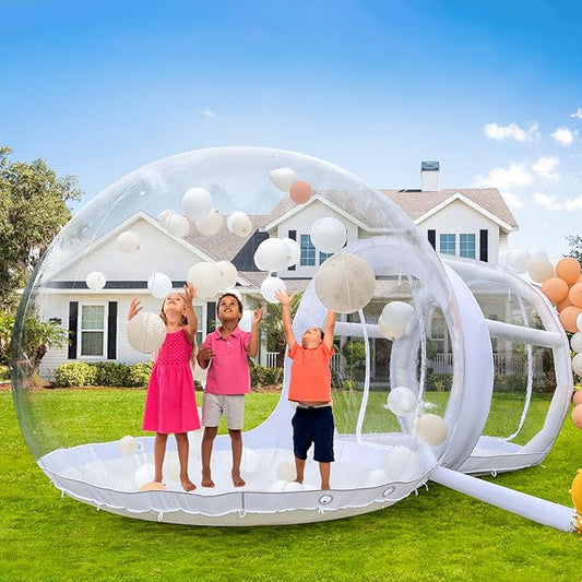 Bubble Dome Inflatable Bubble Clear House, 10FT Bubble with UL Blower&Pump 13FT