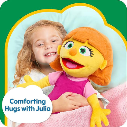 SESAME STREET Just Play Big Hugs 18-inch Large Plush Julia Doll, Soft Fabric 18 Month