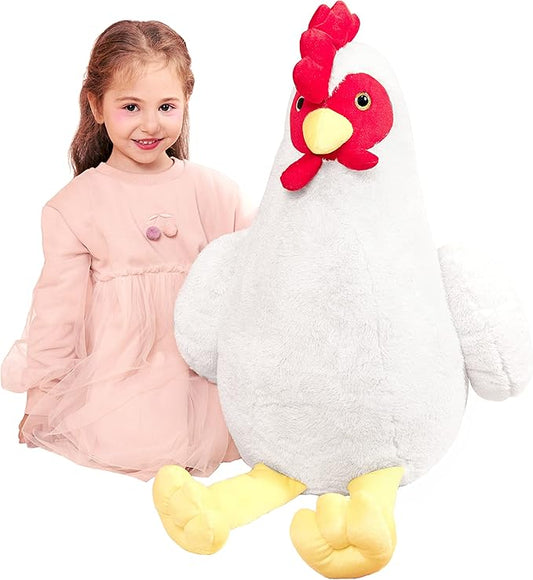 IKASA Giant Chicken Stuffed Animal Plush Toy,23" Large Hen Henny Cute Jumbo Soft Toys