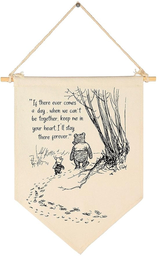 Winie Nursery Flag the Pooh,Nursery Wall Decor