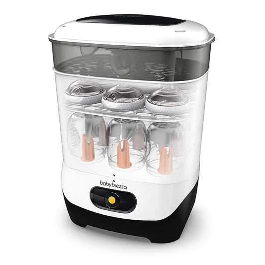 Baby Brezza 4 in 1 Baby Bottle Sterilizer Machine ??Largest Capacity Electric Steam Sterilization