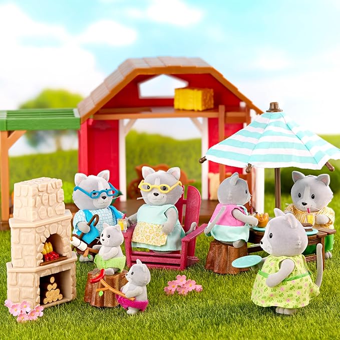 Li’l Woodzeez – Toy Patio – Doll Furniture – Playhouse Accessories – Playset for Kids – 3 Years + – Outdoor Patio Set