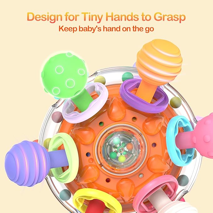 Baby Sensory Teething Toys - Infant Teethers Montessori Toys, Updated 0 3 6 9 12 18