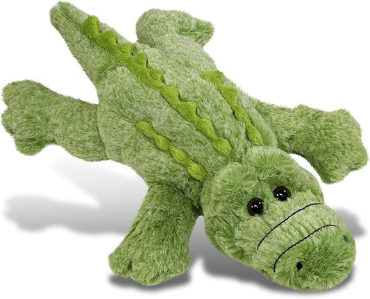 DolliBu Alligator Plush - Super Soft Stuffed Animal Alligator Toy, Cute Wild Life Green Plush Alligator 11.5 Inches