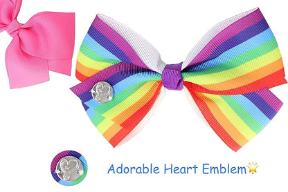 Unicorn Hair Bow Holder Organizer for Girls with JOJO Bows, 5 inch