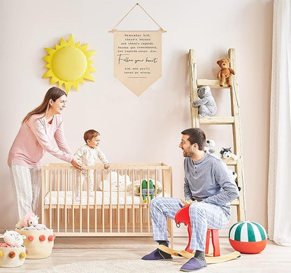 Remember Kid,There's Heros-Flag Sign Art Gifts for Baby Newborn Boys