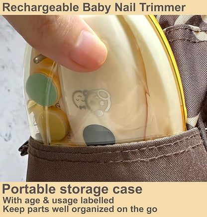 Royal Angels Rechargeable Baby Nail Trimmer 22 in 1, Safe Electric Baby Nail File 13 Replacements,