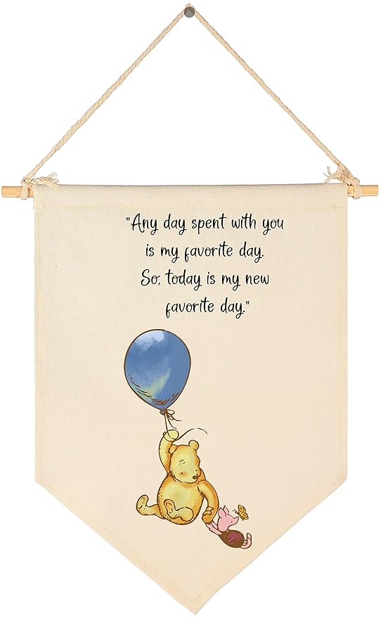 Winie Nursery Flag the Pooh,Nursery Wall Decor
