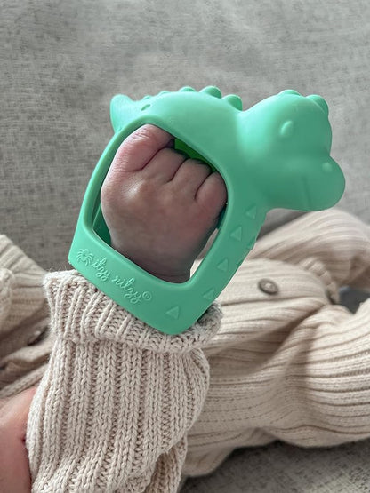 Itzy Ritzy Bitzy Grip Hand Teether - Silicone Teether for Babies 3 Months