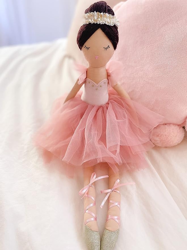MON AMI Juliet The Prima Ballerina Stuffed Doll - 22”, Plush Ballerina Doll for Girls