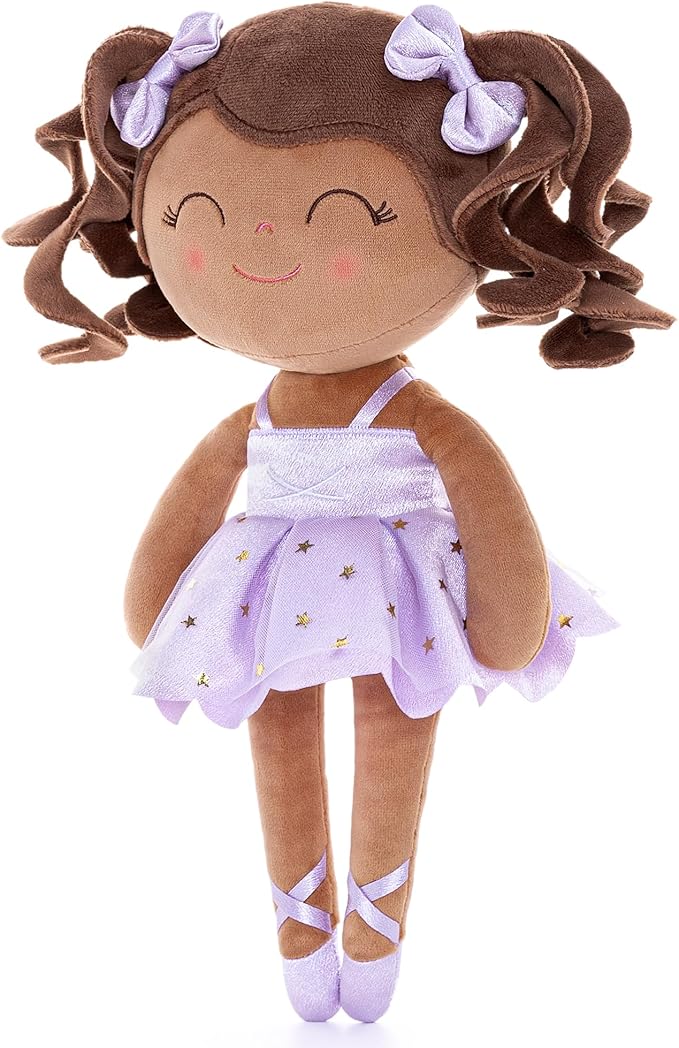 Gloveleya Baby Dolls Soft Snuggly Curly Hair Ballerina Doll First 14inches Ballerina