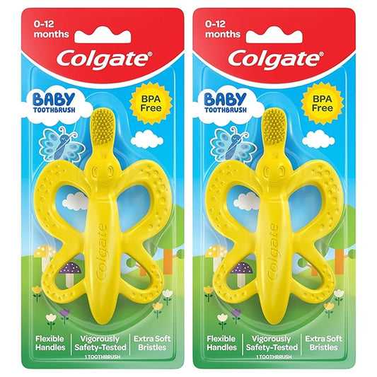 Colgate Baby Toothbrush and Teether, BPA Free ├ó?¼ŌĆ? Count (Pack 2)