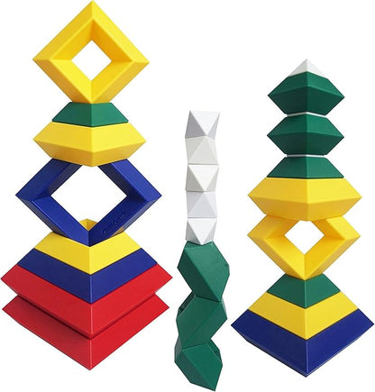 Pyramid Stacking Toy Building Blocks 3D Puzzle Brain Teasers 3 Year
