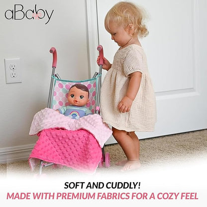 Baby Doll Blanket Set for 18 Inch, 15 Inch 12 Inch 2 Miniature, 17" Baby