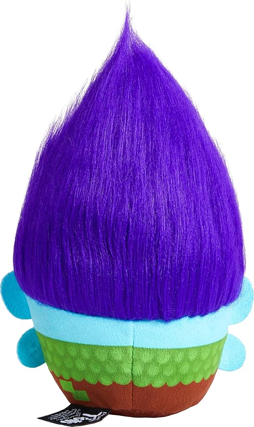 Mattel DreamWorks Trolls Band Together Hairmony Mixers Branch Plush Toy with Sound, 6-inch Soft Doll Inspired by the Movie