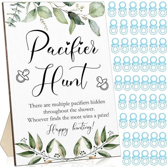 51 Pcs Cool Baby Shower Games Include Baby Pacifier Hunt 50 Acrylic