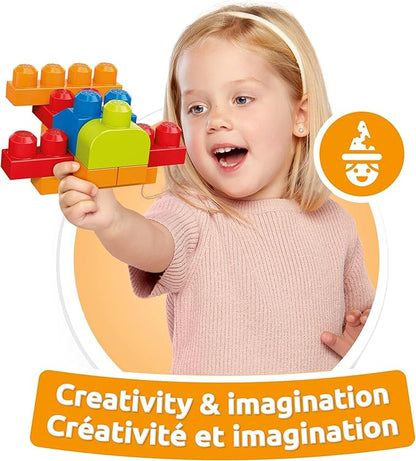 Mega BLOKS Fisher Price Building Blocks Toddler Toys, 250-Piece Build 1-3