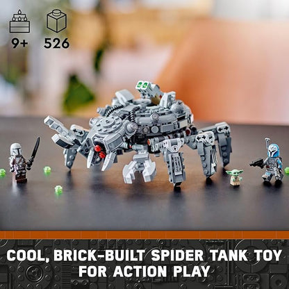 LEGO Star Wars Spider Tank 75361, Building Toy Mech from The Mandalorian Season 3 9+