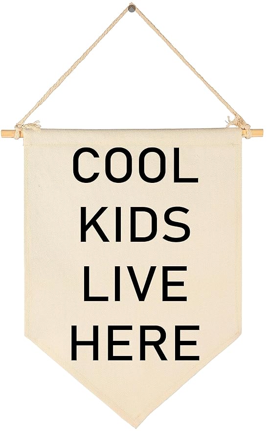 Cool Kids Live Here-Nursery Wall Flag Decor, Bedroom Decor