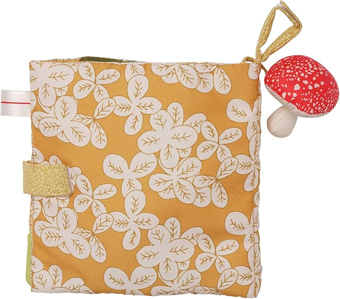 Manhattan Toy Deer One Soft Activity Crinkle Book & Fold Out Pat Mat for Baby, Toddler with Squeaker