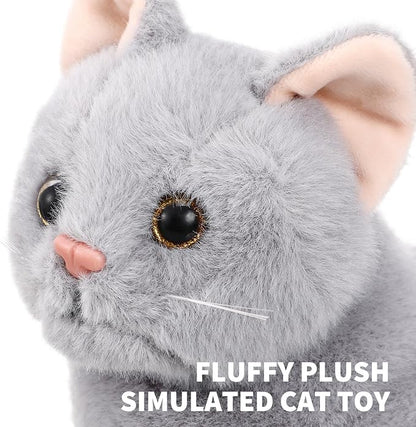 Gadpiparty Stuffed Cats Plush Cat Doll, Realistic Soft Plush Cat Toy for Adults 12 Inch)