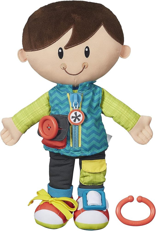 Playskool Dressy Kids Boy Activity Plush Stuffed Doll Toy 2 Years