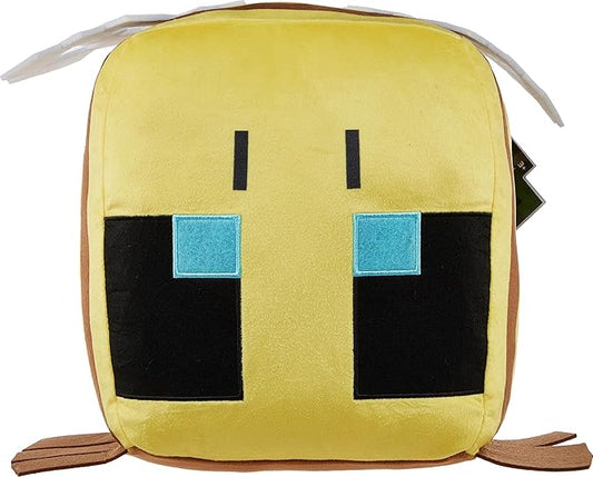 Minecraft Cuutopia Bee Plush, 10-inch Soft Rounded Pillow Doll
