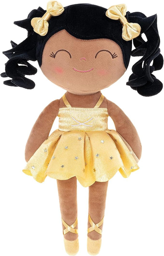 Gloveleya Baby Dolls Soft Snuggly Curly Hair Ballerina Doll First 14inches Ballerina