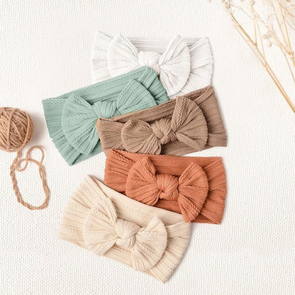 Niceye Handmade Baby Headbands Stretchy Nylon Headband with Bows 12