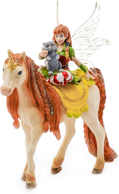 Schleich Bayala Fairy Marween Doll with Glitter Unicorn Figurine 3pc. Playset - Featuring Magical Marween and Unicorn Figure for Fun and Imaginative Play for Boys and Girls, Gift for Kids Ages 5+