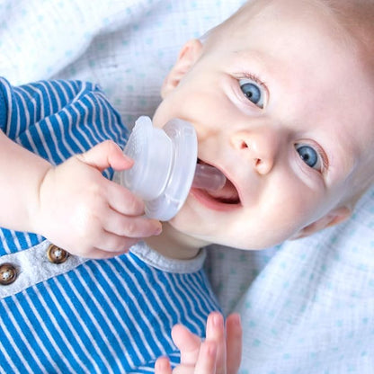 Freezable Pacifier for Teething | BPA Free Medical Grade Silicone 0-9 Months
